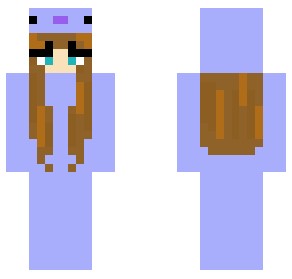 Blue Axolotl Girl by whispering