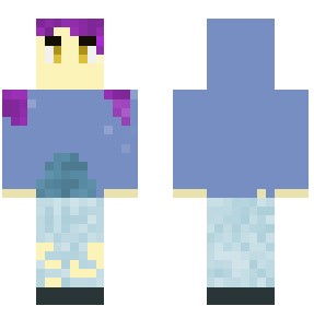 Blue axolotl hoodie girl