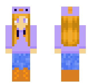 Purple Axolotl Jumper + Hat Girl