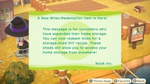 you can now purchase the Storage Shed in ACNH