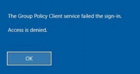 How to Fix the Group Policy Client Service Failed the Sign in. Access is Denied