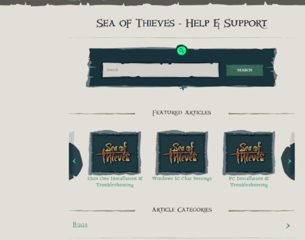 How to Submit a Ticket to Sea of Thieves-
