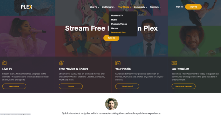 Install Plex Media Server on your computer