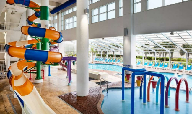 Indoor Water Park South Bay Inn & Suites Myrtle Beach Oceanfront