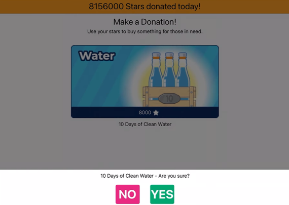 click the button to donate on that page.