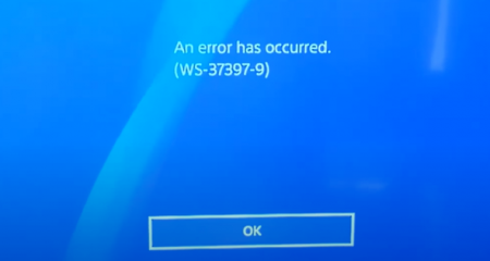 WS-37469-9 PS4 Error Code and How to Fix