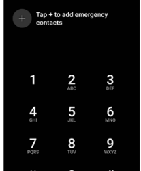 tapping the Emergency Call button