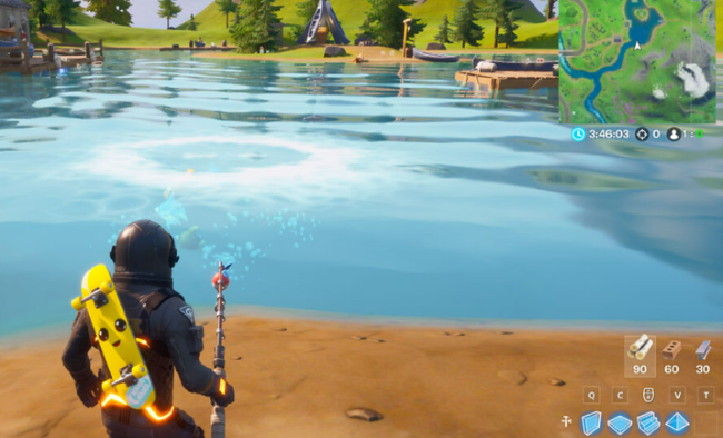 How Do You Fish from a Fishing Hole in Fortnite