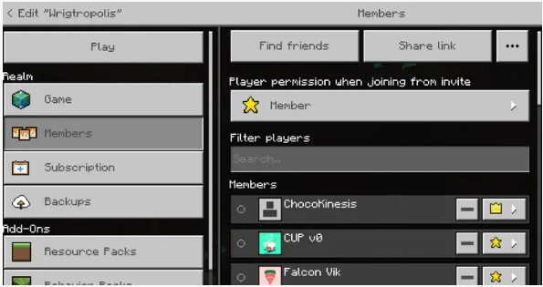 Joining Realms for Multiplayer