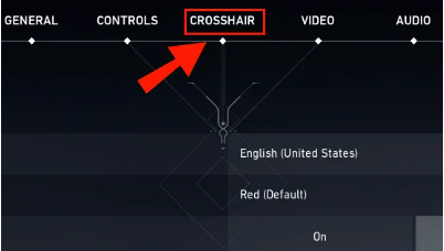 select the tab that says ‘Crosshair’