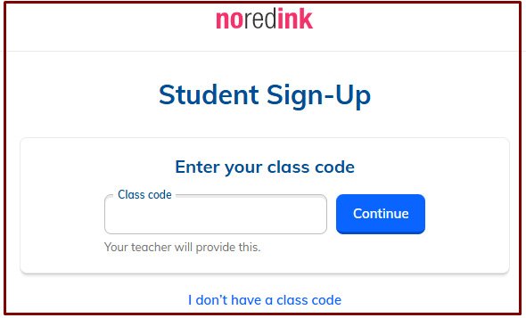 NoRedInk Class Codes