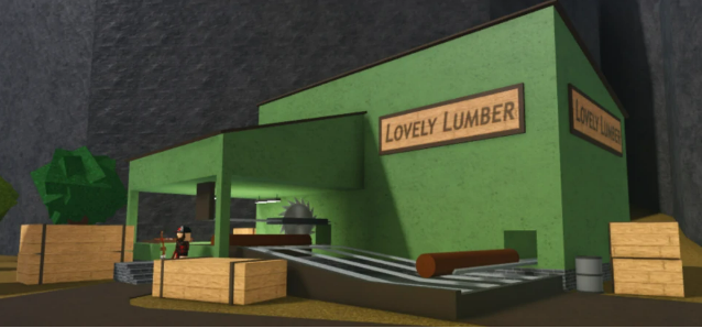 What does Bloxburg Lovely Lumber Look Like