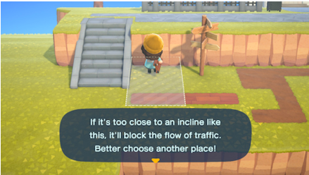 You cannot build Inclines directly next to each other