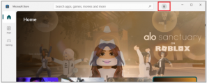 go to ‘Taskbar’ and then click the ‘Microsoft Store’ icon