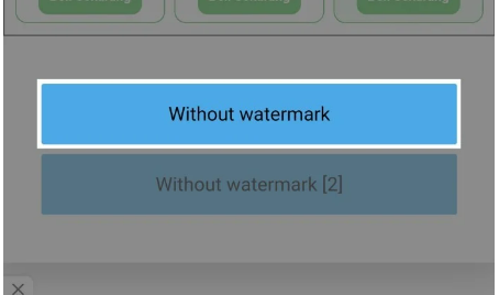 choose the ‘Without Watermark’