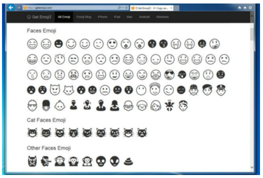 Steps to Display Emoticons on Windows 7