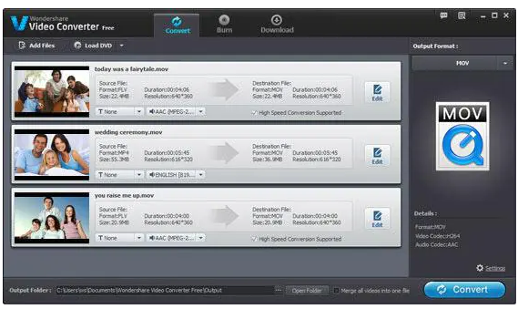 Wondershare Free Video Converter