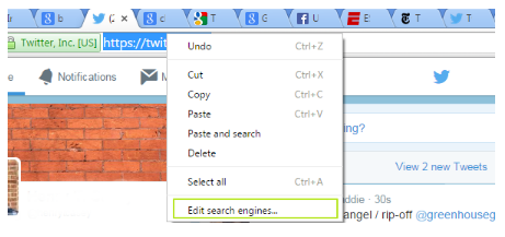 Edit Search engines