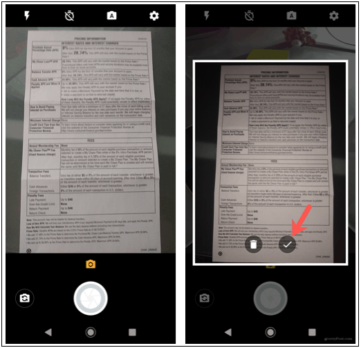 Google Drive to scan a photo or document on your smartphone