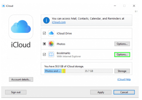 How to Configure iCloud Bookmarks on Windows