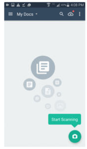 Scan a photo or document with CamScanner