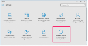 Set the automatic update schedule in Windows 10 when restarting