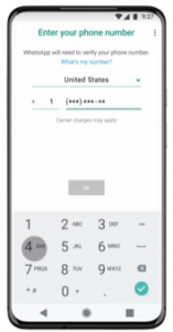 input the phone number and other contact details