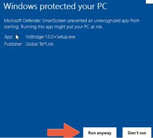 Install the VisBridge 2