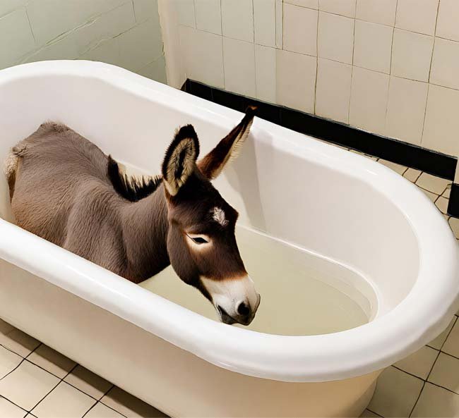 Donkeys Sleeping in Bathtubs (Arizona)