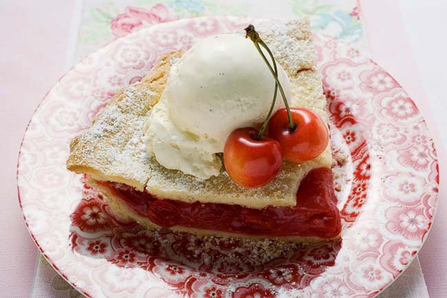 Serving Ice Cream on Top of Cherry Pie (Kansas)