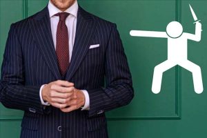 Throwing Knives at Men Wearing Striped Suits (Kansas)