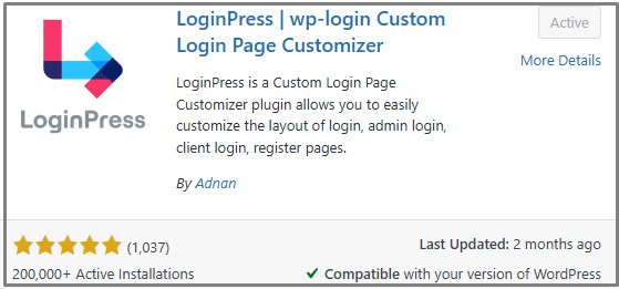 LoginPress - wp-login Custom Login Page Customizer