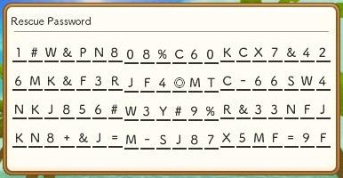 Pokemon Super Mystery Dungeon (PSMD) Rescue Password