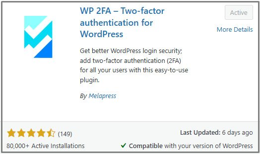 WP 2FA – Two-factor authentication for WordPress