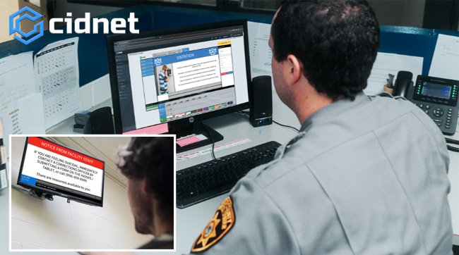 CIDNET Broadcast App: Corrections Digital Signage