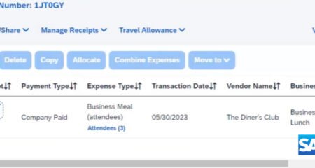 How to Add Attendees to SAP Concur Expense