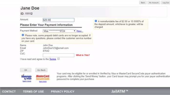 How to Add Money to JailATM Messaging 6