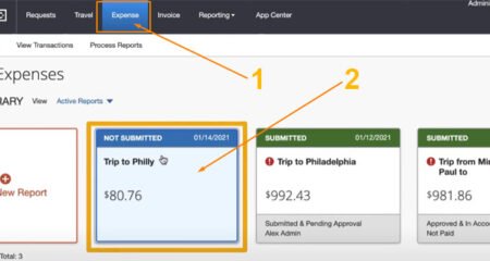 How to Submit an Expense to Concur 1