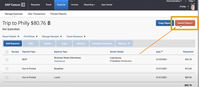 How to Submit an Expense to Concur 2