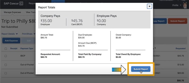 How to Submit an Expense to Concur 3