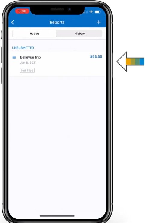 How to Submit an Expense to Concur on mobile 2
