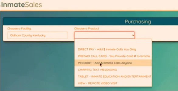 Register for Inmate Sales Account 3