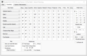 Resident Evil 4 UHD Ultimate - HD Project Trainer by Raz0r Inventory