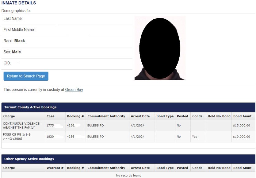 Tarrant County Inmate Search Guide 3