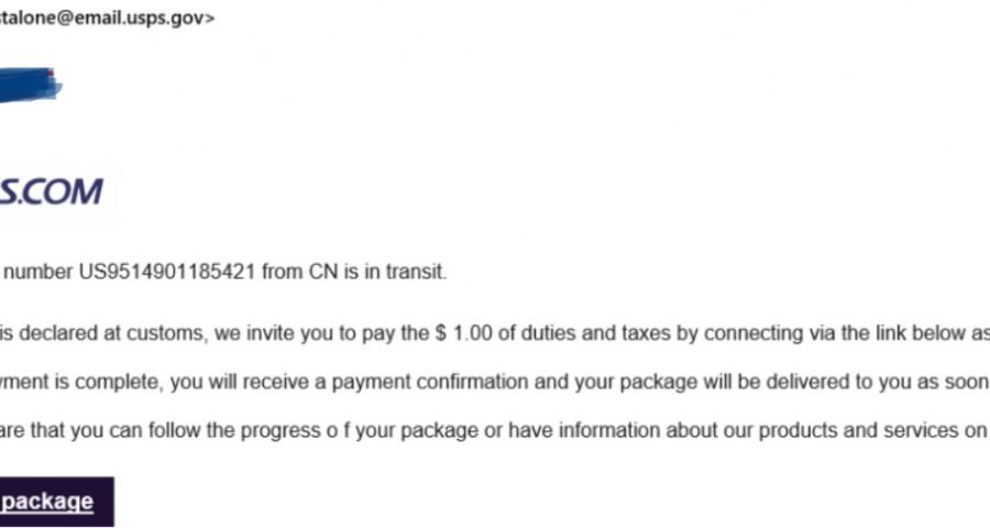 The Meaning of US9514901185421 “Your Package is Stopped” Scam Text Email