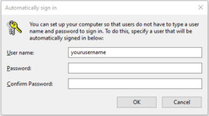 Netplwiz Command Disable Password for Auto Login on Windows 11-10 part 4