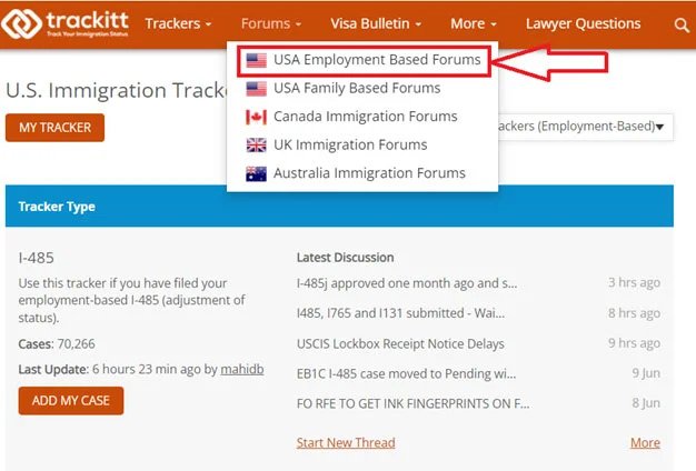 Create Your Account on Trackitt 4