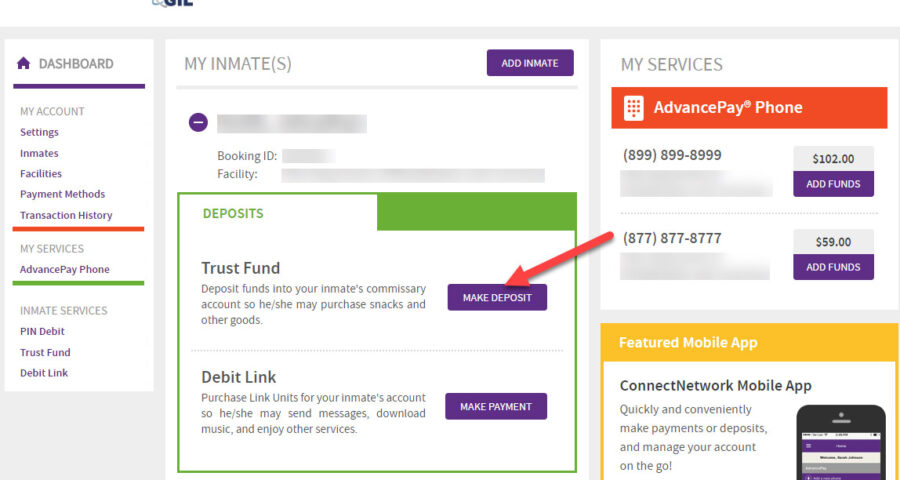 ConnectNetwork Trust Fund Deposit