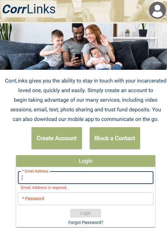 Corrlinks Login to Inmate Email